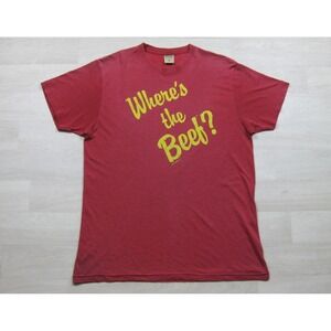 Homage Wendy's T Shirt Men's (L) "Where's The Beef?" Retro 2011 Made in USA
